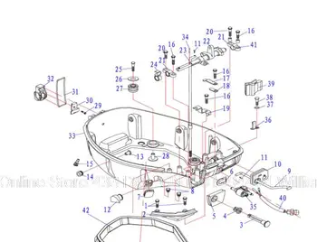 

Free shipping motor base cover componet for hidea HDF9.9 4 stroke 9.9HP