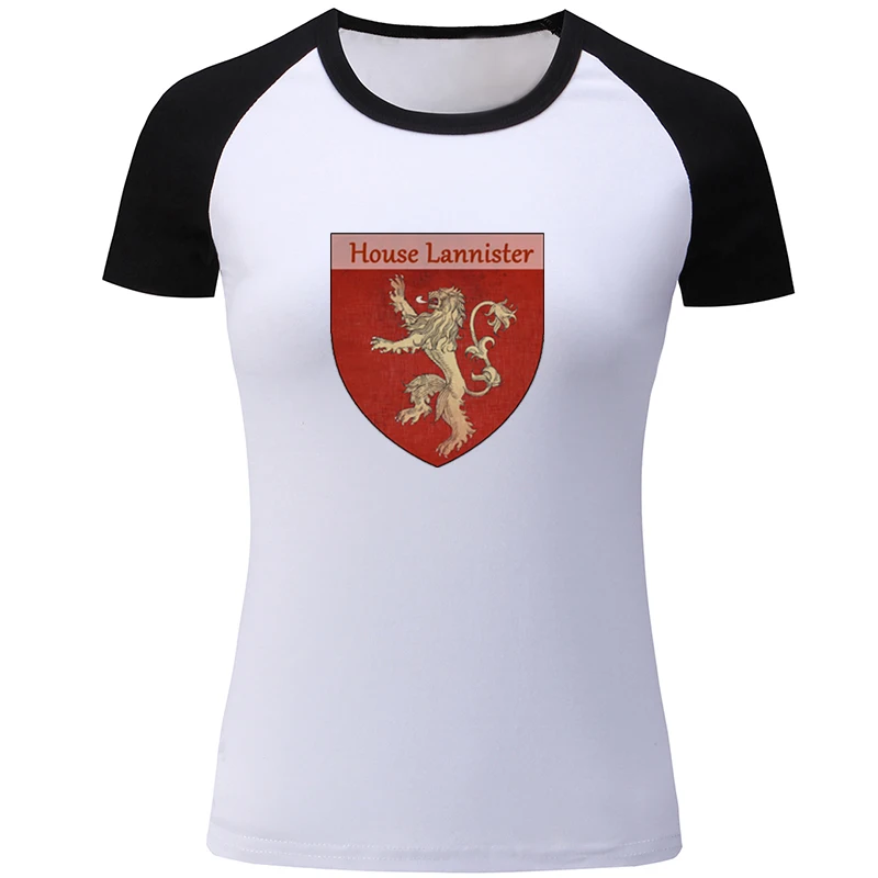 Женская футболка с принтом в виде Золотого льва и дома Lannister Hear Me Roar хлопковая