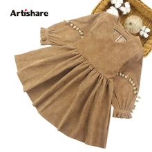 Из коллекции артишэ, в комплект входят платье Весенняя Одежда для девочек с круглым вырезом, вечерние платья для девочек-подростков; одежда для принцессы платья для девочек детская одежда 6 8 10 для детей 12 лет