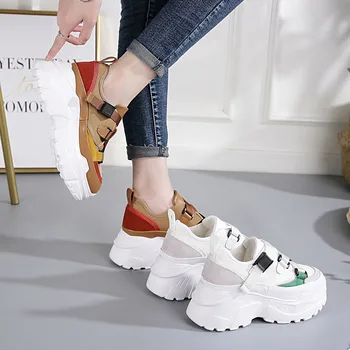 

super fire shoes women's sports shoes summer 2019 new the increase in the wild sports port wind thick sneakers