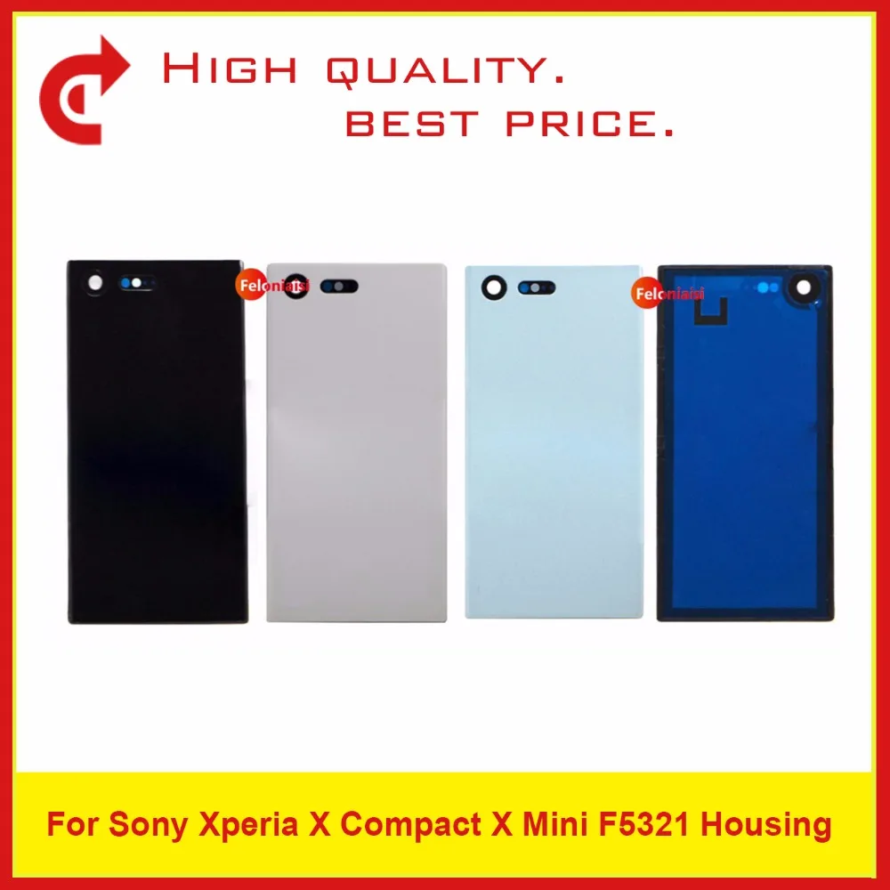 10 шт./лот для sony Xperia X Compact Мини F5321 Корпус Батарея крышка отсека задняя корпуса