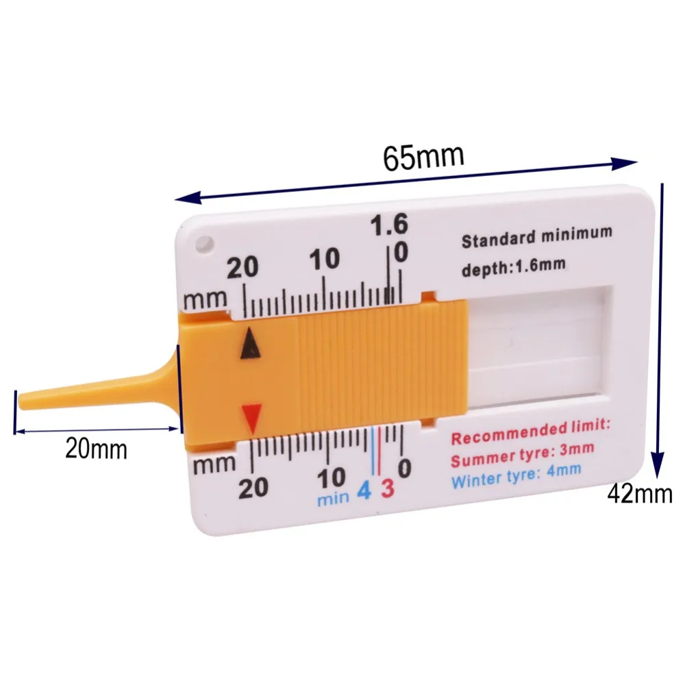 2 шт. 1-20 мм штангенциркуль линейка автомобильных шин инструмент для измерения глубины мини пластиковый материал инструмент для ремонта линейка