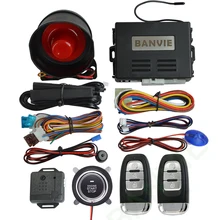 BANVIE Universal PKE Car Security Alarm System with Remote Engine Starter / Start Stop Push Button / Passive keyless go starline цена BANVIE Universal PKE Car Security Alarm System with Remote Engine Starter / Start Stop Push Button / Passive keyless go starline цены онлайн
