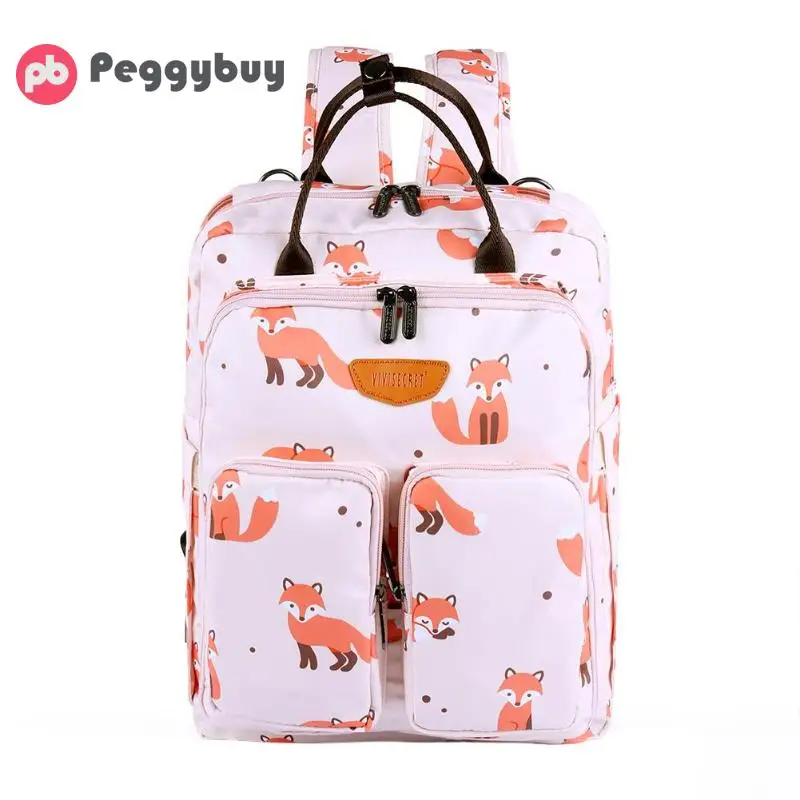 Большой Ёмкость Оксфорд ткань мама Материнство сумка для будущих мам пеленки мешок Bolsa контрастного цвета Детская сумка дорожный рюкзак дизайнерская для кормления - Цвет: pink
