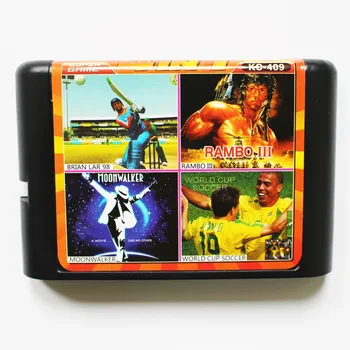

KC-409 4 in 1 game cartridge 16 bit md Multi game card for sega genesis/mega drive