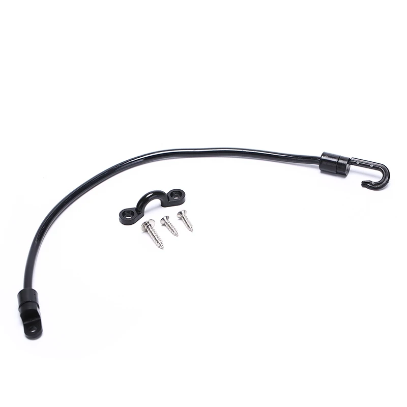 

Black Fishing Rod Tamer Strap Belt Holder Saver Deck Mount Connector Pole Rack