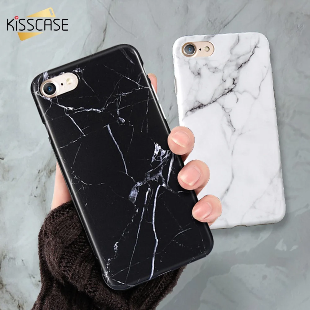KISSCASE Case For iPhone 6s 6 7 8 Plus Marble Patterned Cases X 5s 5 SE Back Cover Soft Silicone Accessories Conque |