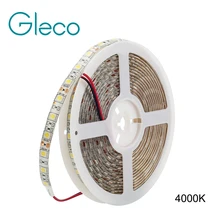 DC12V нейтральный белый 4000K Светодиодные ленты 5050 60 светодиодный/м, 5 м/лот гибкий светильник 5050 Светодиодные ленты светильник IP20 IP65