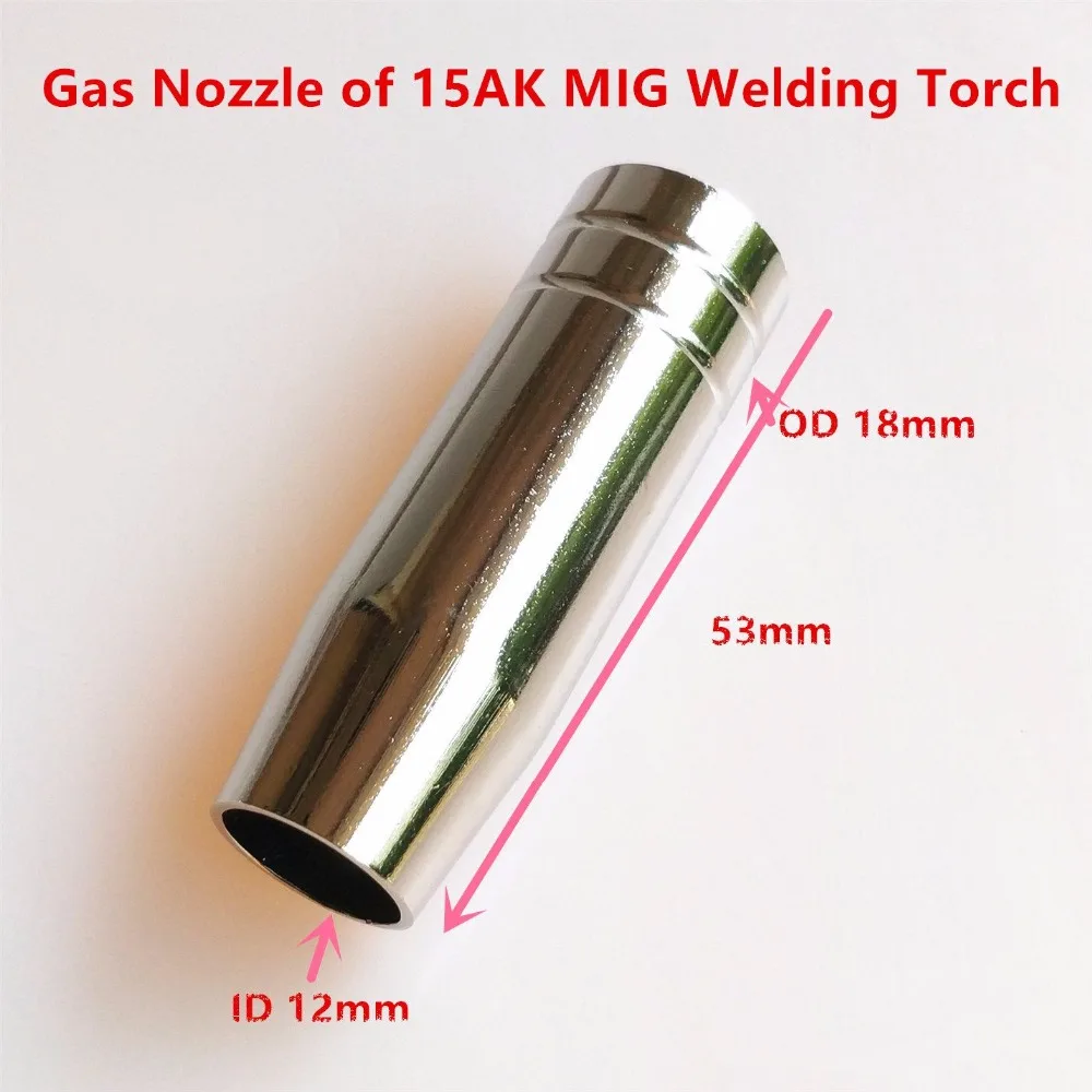 13pcs 14AK Welding Torch Consumables 0.6mm 0.8mm 0.9mm 1.0mm 1.2mm MIG Torch Gas Nozzle Tip Holder of 15AK MIG MAG Welding Torch 13pcs 14AK Welding Torch Consumables 0.6mm 0.8mm 0.9mm 1.0mm 1.2mm MIG Torch Gas Nozzle Tip Holder of 15AK MIG MAG Welding Torch
