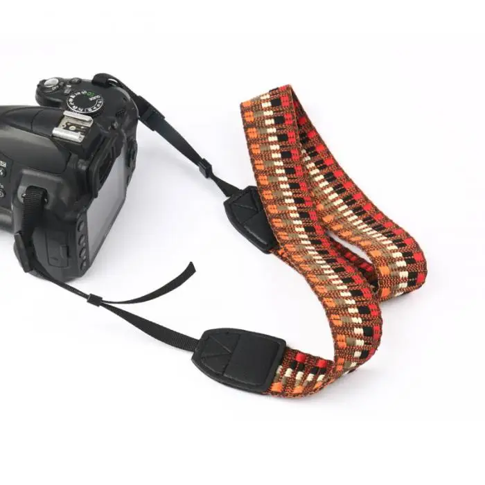Высококачественный этнический ремень для камеры, хлопковый плечевой ремень для Canon Nikon Pentax
