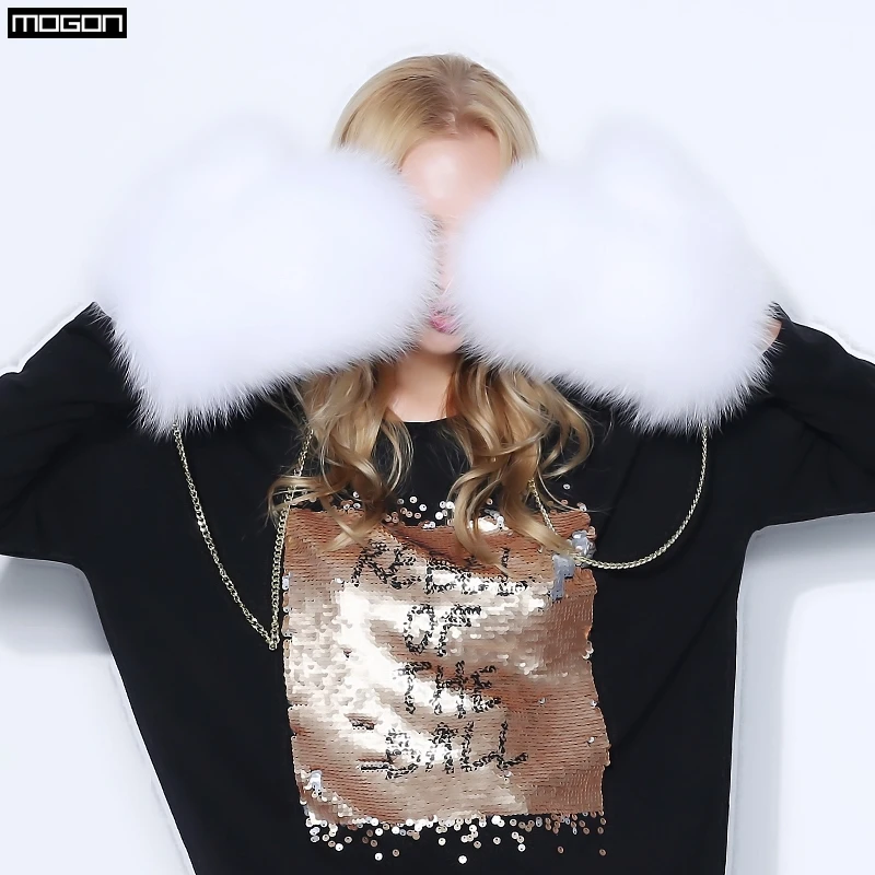

Fox New Arrival Fur Gloves 2017 New Women Luxury Brand Genuine Glove For Great Solid With Strap Russian Guantes Women's Winter