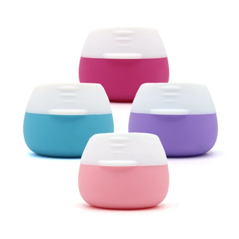 Sealed Lids Portable Color Cosmetics Storage Box Small Box Outdoor Travel Silicone Cream Jars Cosmetic Containers