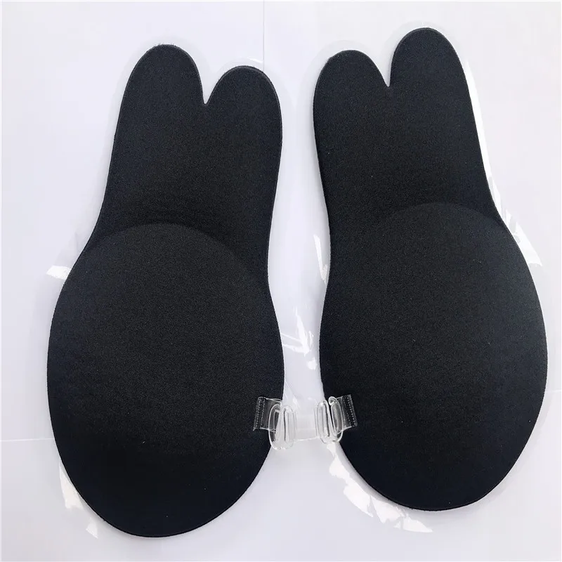 100pcs/Adhesive bra women breast lift up tape sticky rabbit ear self adhesive pasties bra