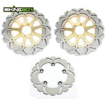 

BIKINGBOY Front Rear Brake Discs Rotors Disks for Aprilia RSV 1000 Mille R FACTORY SP RSV41000RR TUONO 1000 FIGHTER V4 R RSV4