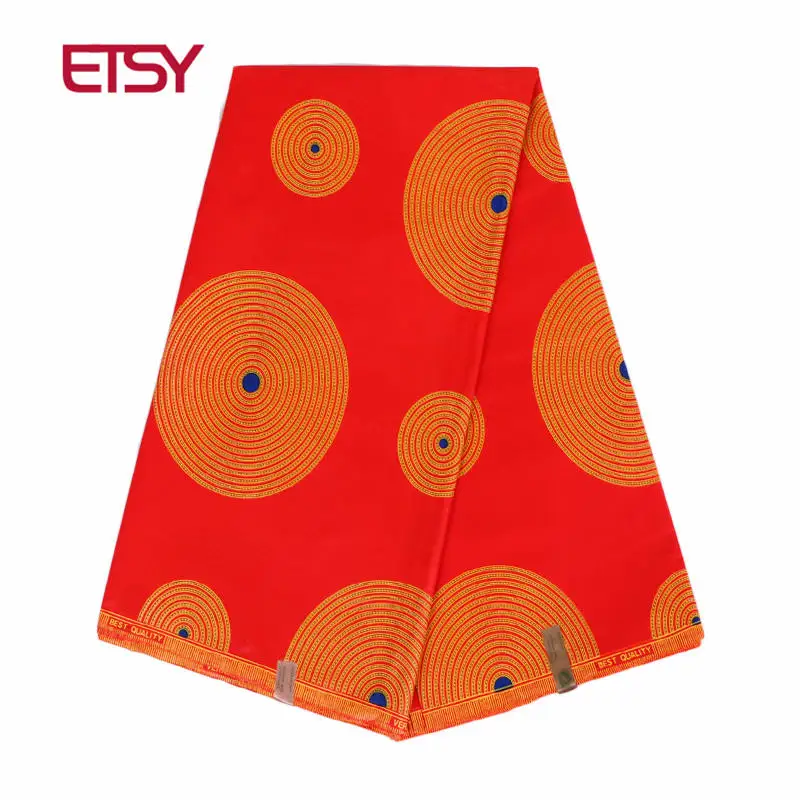 

2019 cotton Plain Dyed wedding decoration abrasion-resistant African Fabric laminated Hollandais Real Dutch Printed Wax 24FS1086