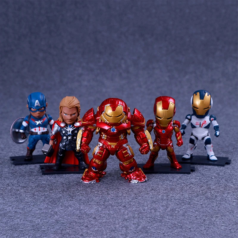 

The Avengers Figures Model Toys Captain America Iron Man Thor Ant-Man Anime Figures PVC Toys 5PCS Collection Figures Toys