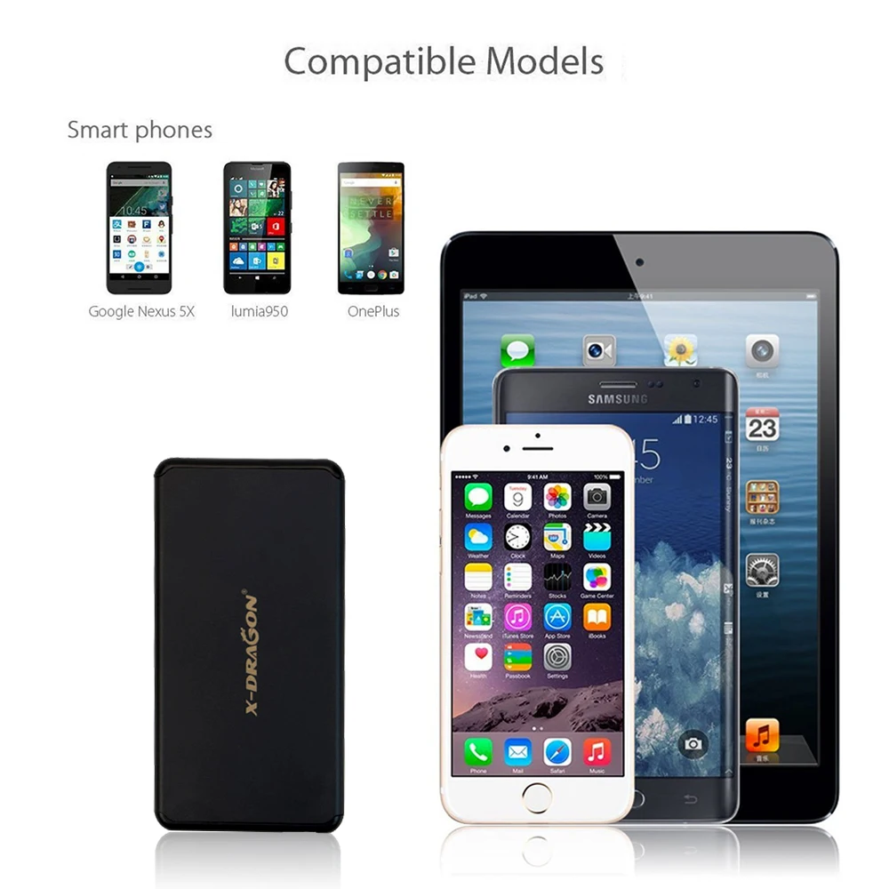 Ultra Slim Power Bank 5000mAh Portable External Battery Charger for iPhone Samsung Huawei Xiaomi Mi Mobile Phone