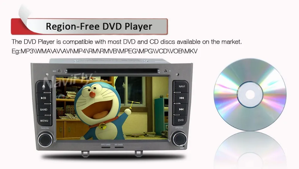 Flash Deal Special car GPS navigation for Peugeot 308/408 HD Touch Screen steering wheel control Bluetooth Radio IPOD+Free 8G Card 18