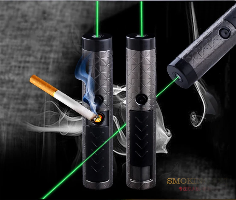 

Multifunction Lighter USB Military Green Laser Astronomy Puntero Cigarette Lighter Green Laser Pointer Pen Electronic lighter