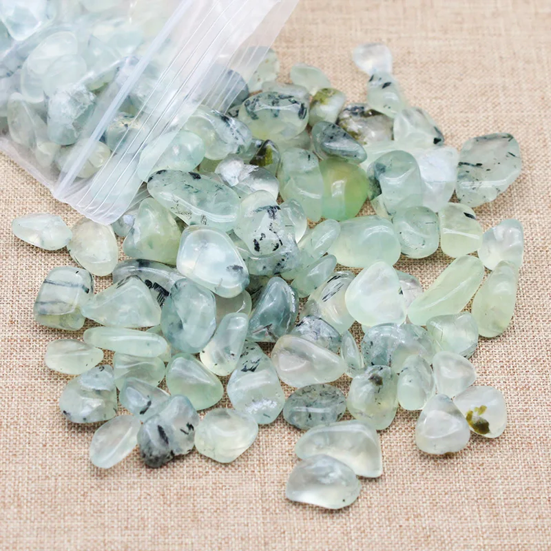 100 г натуральный Prehnite кварцевый полированный тонущий камень графитовый гравий