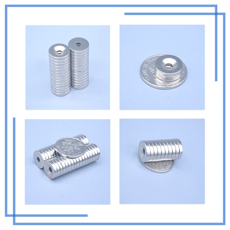 10 шт 15x3 отверстия 4 мм крепкое кольцо круглые магниты 15*3-4 мм N35 Земли неодимовые круговой постоянный магнит с потайной головкой 15x3-4 мм