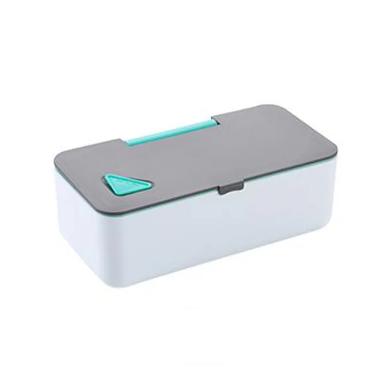 MICCK креативный мобильный телефон японский контейнер для обеда стиль BPA Бесплатный Bento Box термальная Крышка для еды контейнер с держателем телефона - Цвет: Blue