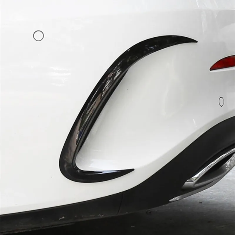Задний бампер решетка рейки спойлер клапаном декоративное крыло отделкой 2 шт. для Mercedes Benz класс 180 200 автомобилей интимные аксессуары