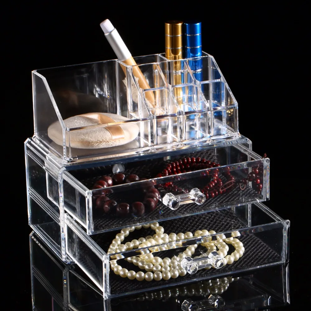 Buy Portable Transparent Acrylic Cosmetic Organizer