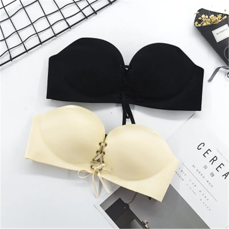 Sexy Women brassiere Bra Push Up Seamless Comfortable wire free Side Closure Convertible Straps