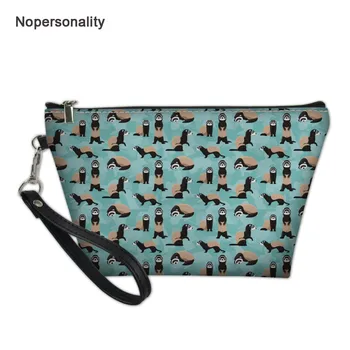 

Nopersonality Lovely Ferrets Cartoon Printing Cosmetic Bag Women Make Up Pouch Suitcase Makeup Bags Necessaire Case Maquillage