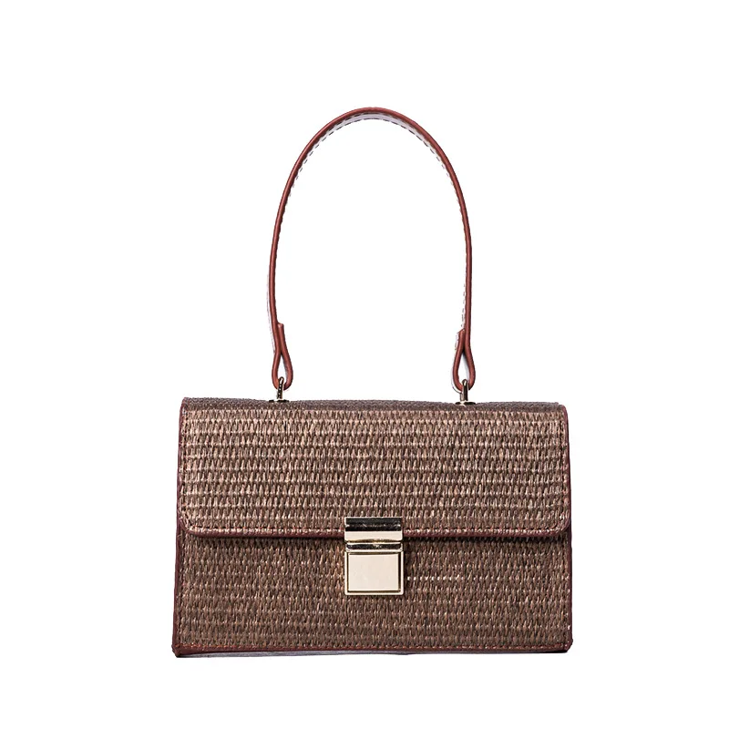 

2017 JULY'S SONG Summer New Fashion Female Casual Handbag Straw Bag Braided Shoulder Beach Bag Messenger bag