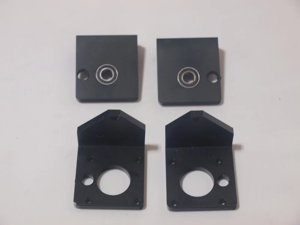  DIY Reprap Prusa i3 rework 3D printer parts aluminum metal black color Z-AXIS BOTTOM LEFT/RIGHT +TOP LEFT/RIGHT kit/set for 8mm 
