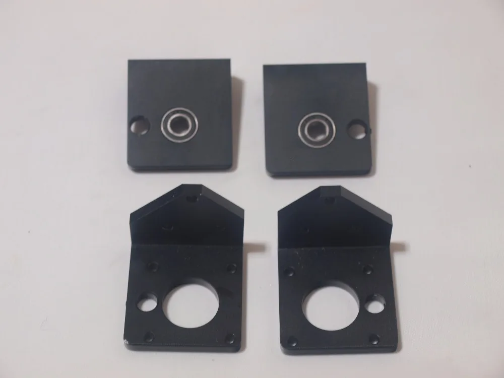 DIY Reprap Prusa i3 rework 3D printer parts aluminum metal black color Z-AXIS BOTTOM LEFT/RIGHT +TOP LEFT/RIGHT kit/set for 8mm