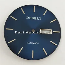 Debert 36,2 мм Циферблат подходит Miyota 8205/8215/821A Минчжу DG2813/3804 движение A770