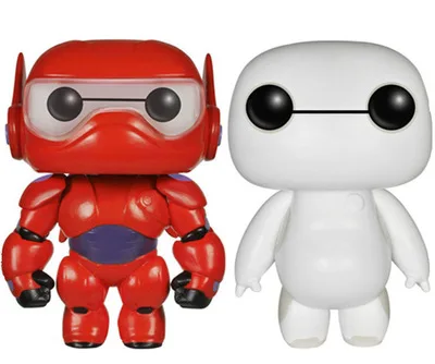 

Baymax Big Hero 6 FUNKO POP WHITE&RED Cute Toys PVC Action Figure Collection Model Toy Doll brinquedos for kids #111/112