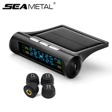 TPMS Car Wireless Tire Pressure Monitoring System Solar Power Charging Digital LCD Display Auto Security Alarm Sy Sensor For KIA