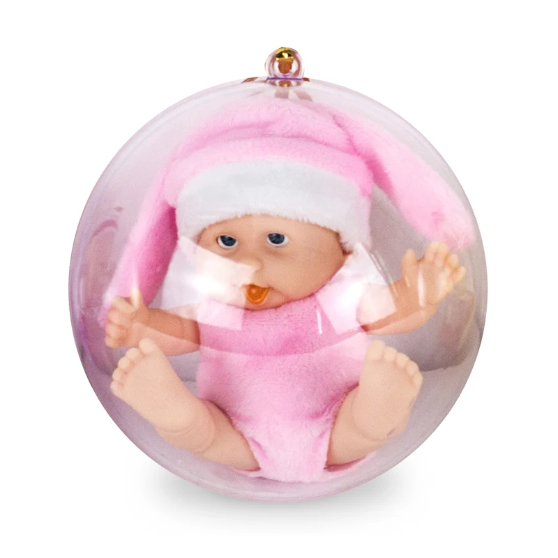1PCS Спящий ребенок ручной работы реалистичные Reborn Bebe кукла мяч игрушка для детей защитная оболочка прекрасный ребенок девочка мальчик куклы силиконовая принцесса - Цвет: 1PCS
