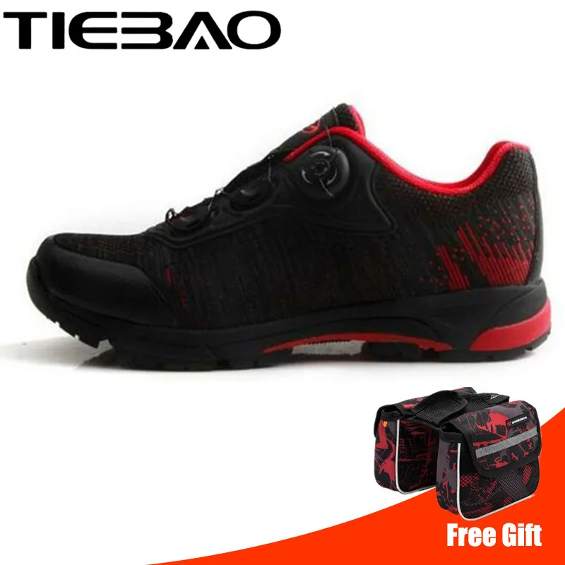 Tiebao велосипедная обувь sapatilha ciclismo mtb спортивные кроссовки дышащая обувь для отдыха на горном велосипеде самоблокирующаяся велосипедная обувь - Цвет: TB22-B1766 R