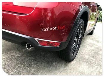 

For Mazda CX-5 2017 ABS Chrome Rear Fog Light Trim Cover Molding Garnish 2pcs/set car styling accessories
