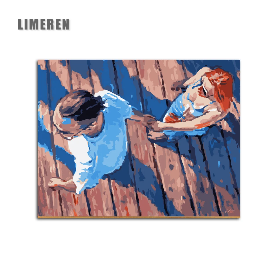 

Hand in Hand Lovers Frameless Diy Digital Painting By Numbers Acrylic Paint Modern Wall Art Canvas Painting For Home Decor