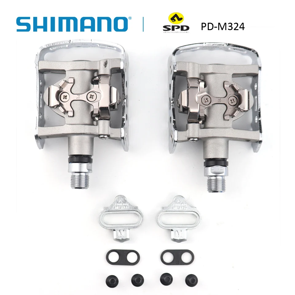 SHINMANO PD M324 педаль SPD дорожные педали включая. Набор SM SH56 для велосипедных