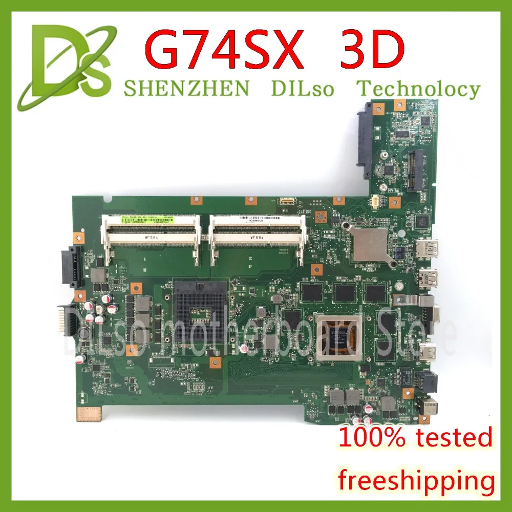 KEFU G74SX اللوحة الأم ل ASUS G74SX GTX560M 3 GB دعم 3D موصل 12 ذاكرة كمبيوتر محمول اللوحة KEFU G74SX اللوحة الأم ل ASUS G74SX GTX560M 3 GB دعم 3D موصل 12 ذاكرة كمبيوتر محمول اللوحة
