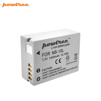 

7.2V 1400mAh NB-10L NB10L NB 10L Batteries Pack for Canon G1X G15 G16 SX40HS SX50HS SX60HS SX40 SX50 SX60 HS Bateria