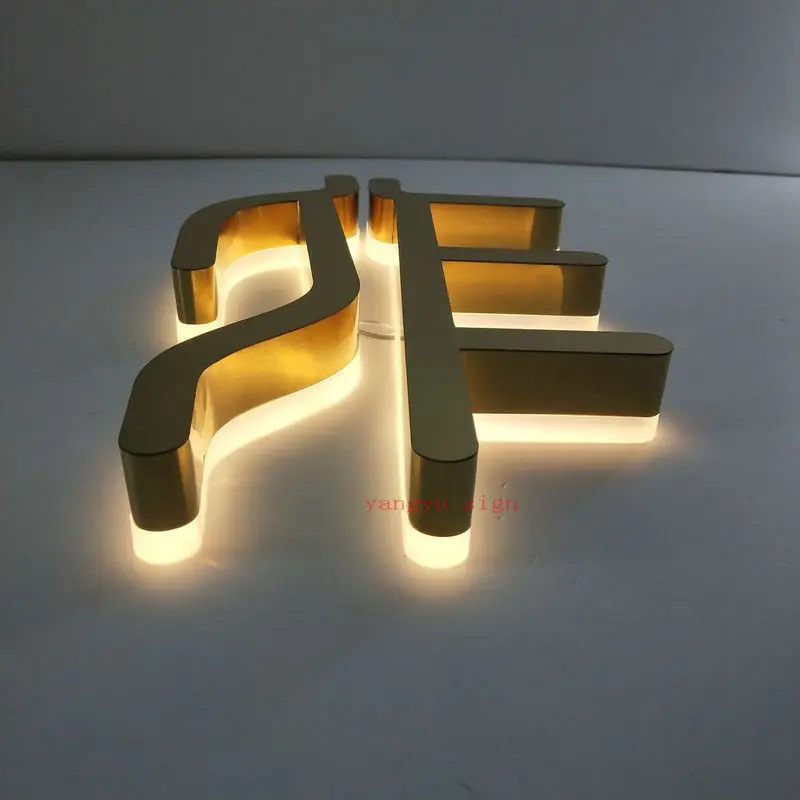 Пользовательские Водонепроницаемый 3d Солнечный свет с подсветкой из нержавеющей стали с подсветкой для рекламные буквы
