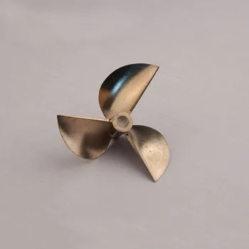 

1pc High Quality 70mm 3-blades Copper Alloy Paddle Inner Diameter 6.35mm Propellers For RC Boats Racing 0-boat Accessories