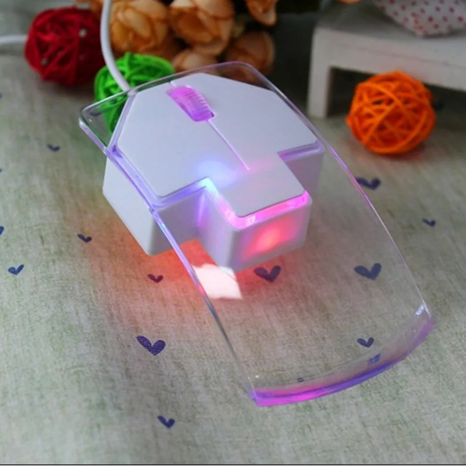 Transparent 1.3m Wired Mouse for Laptop Desktop Silent Gamer Colorful LED Power Saving Glow Gaming Mouse Mice Newest Fashion Transparent 1.3m Wired Mouse for Laptop Desktop Silent Gamer Colorful LED Power Saving Glow Gaming Mouse Mice Newest Fashion