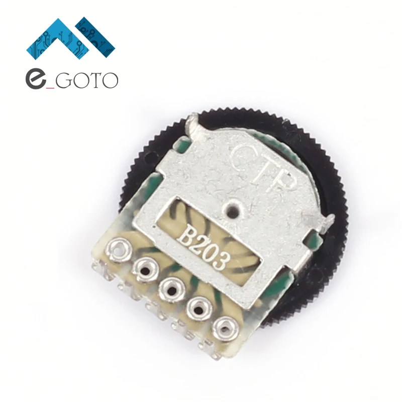 10pcs B203 20K Duplex Gear Potentiometer Dial Potentiometers Tuning