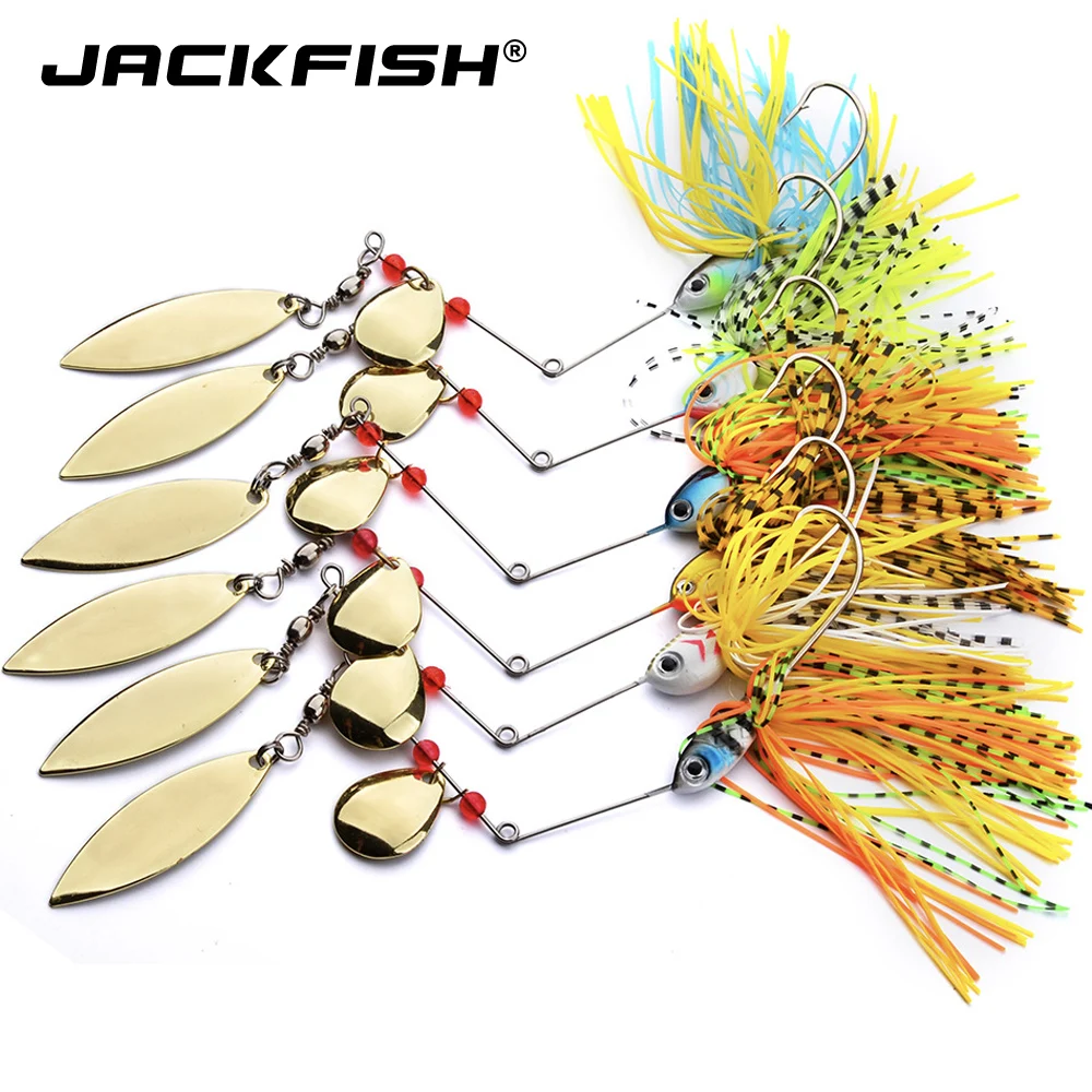 JACKFISH Спиннербейт 18 г buzzbait Spirit Spinner Приманка рыболовная приманка рыболовная жесткая приманка лезвия крючки металлические ложки