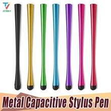 500 шт/партия Высокое качество емкостный экран Стилус сенсорная ручка для iPhone/iPad/samsung/Планшеты ПК металлический стилус ручка с сенсорным экраном