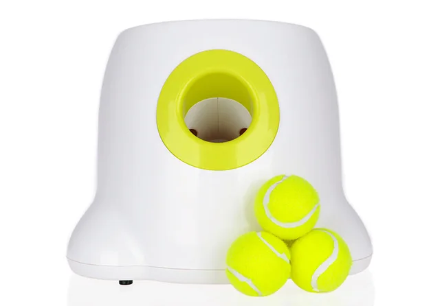 

Automatic Interactive Ball Launcher Pet Dog Toy Tennis Ball Rolls Out Machine Launching Fetching Balls Dog Training Tool